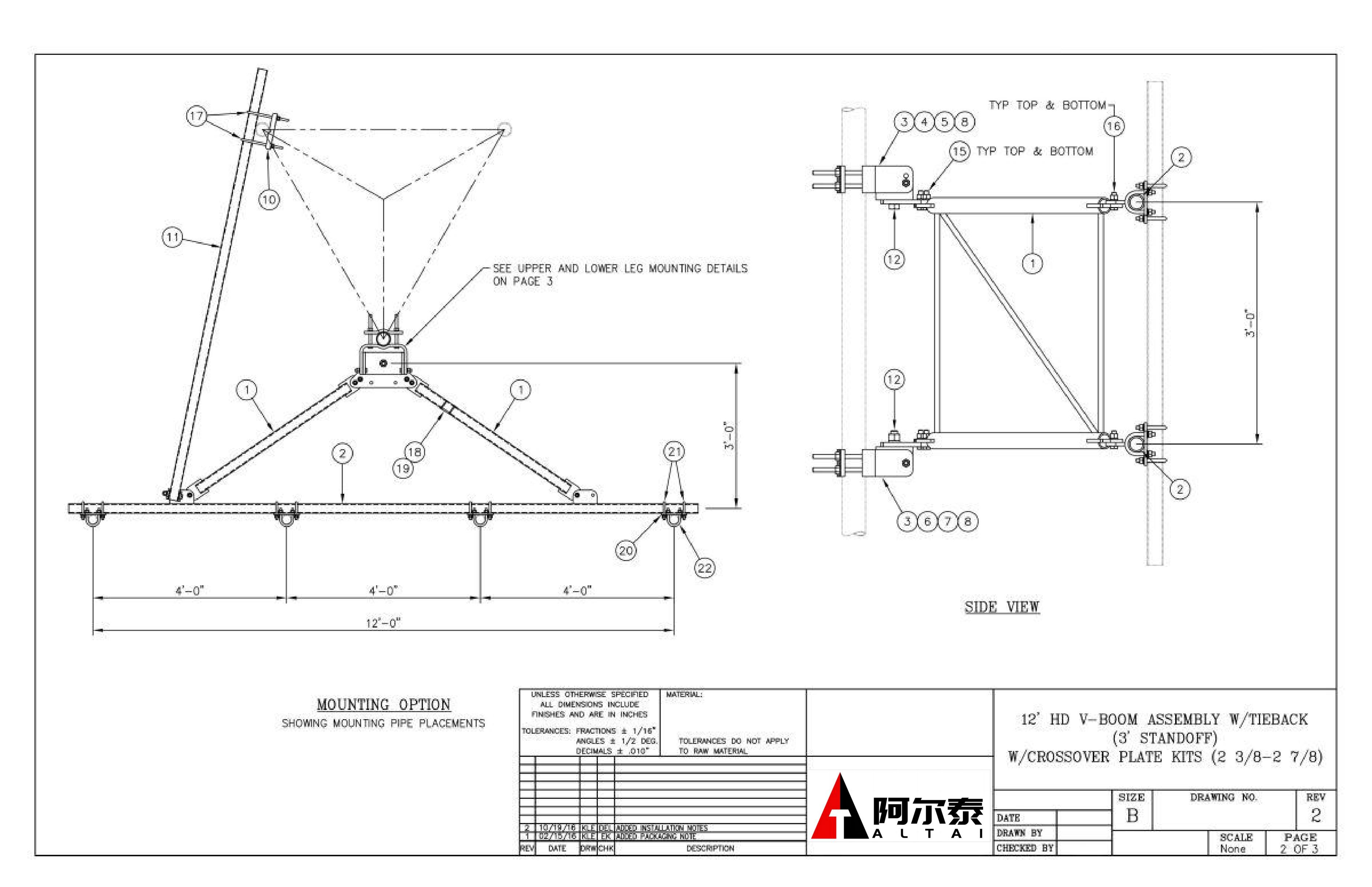 antenne v boom