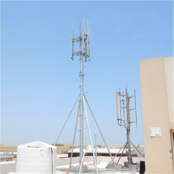 rooftop guyed tower