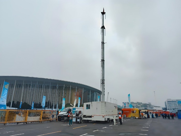rapid deployment integrated cell site trailer