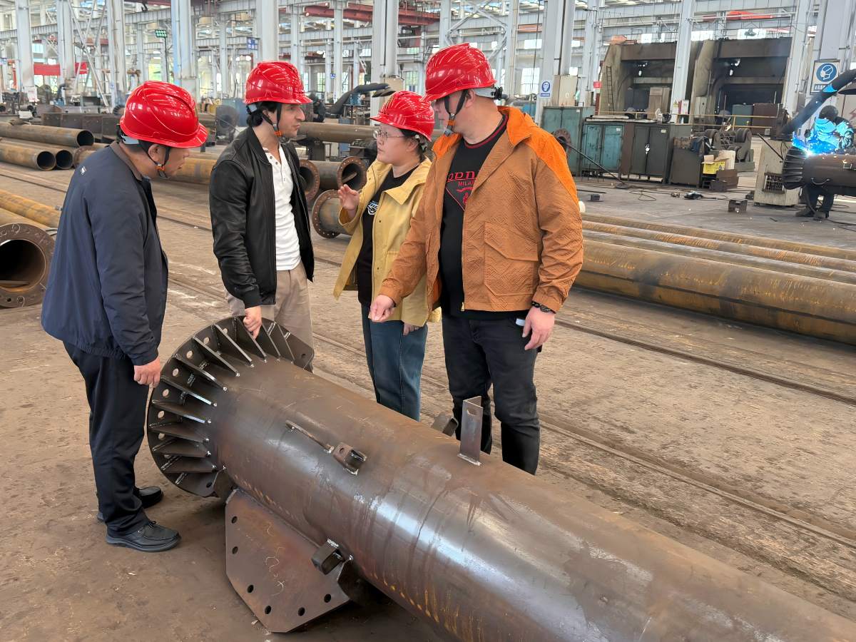 Inspection du Groupe Netis au Maroc-1 : Ligne de production de pylônes en acier d'angle et de pylônes monopôles