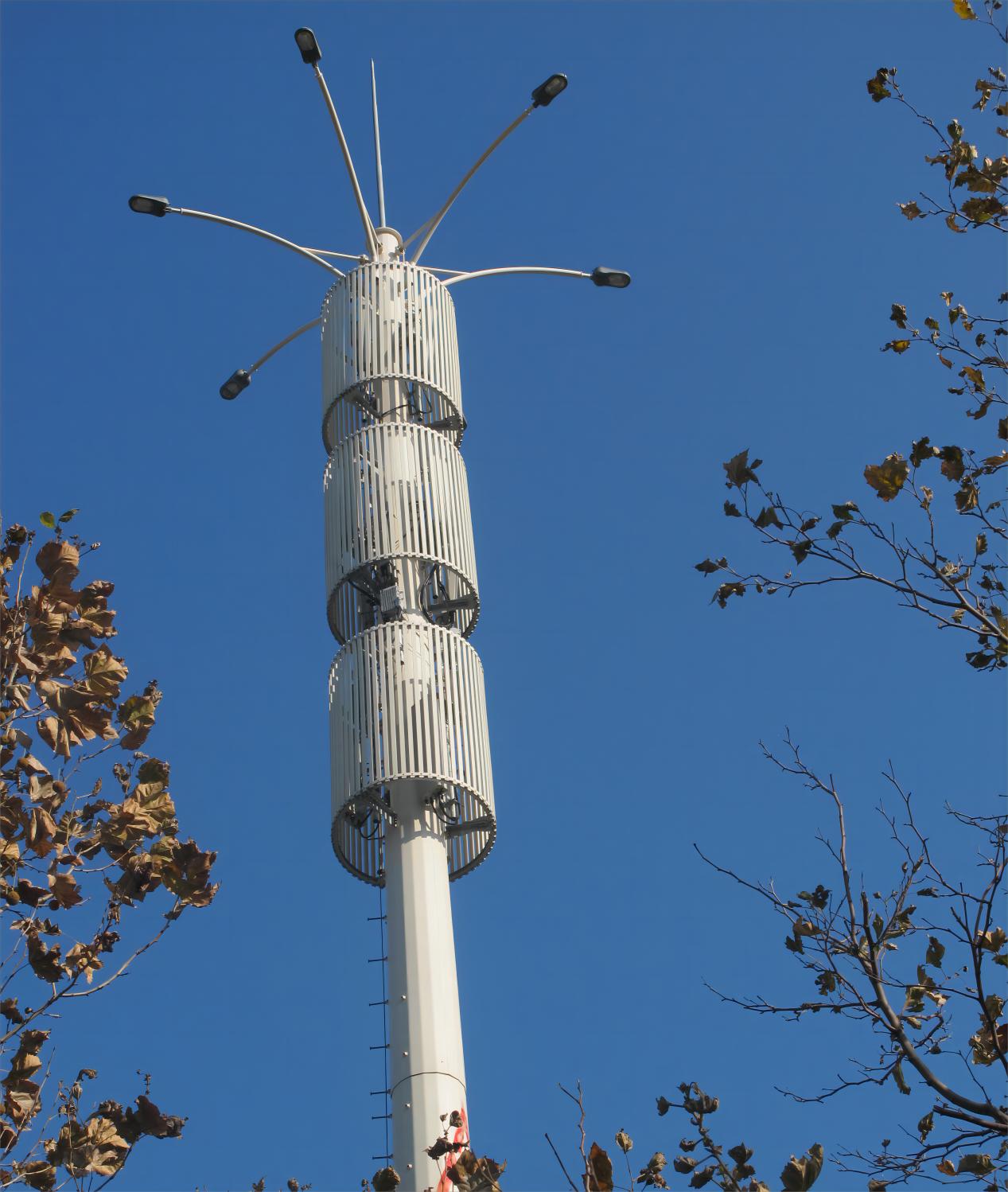 Tour de poteaux de lampe de télécommunication aux Émirats arabes unis